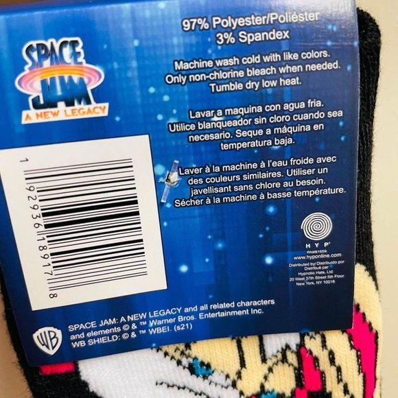 Space Jam women’s socks ~no show socks~ size shoe 4-10 (5 pairs) NWT - Picture 5 of 5